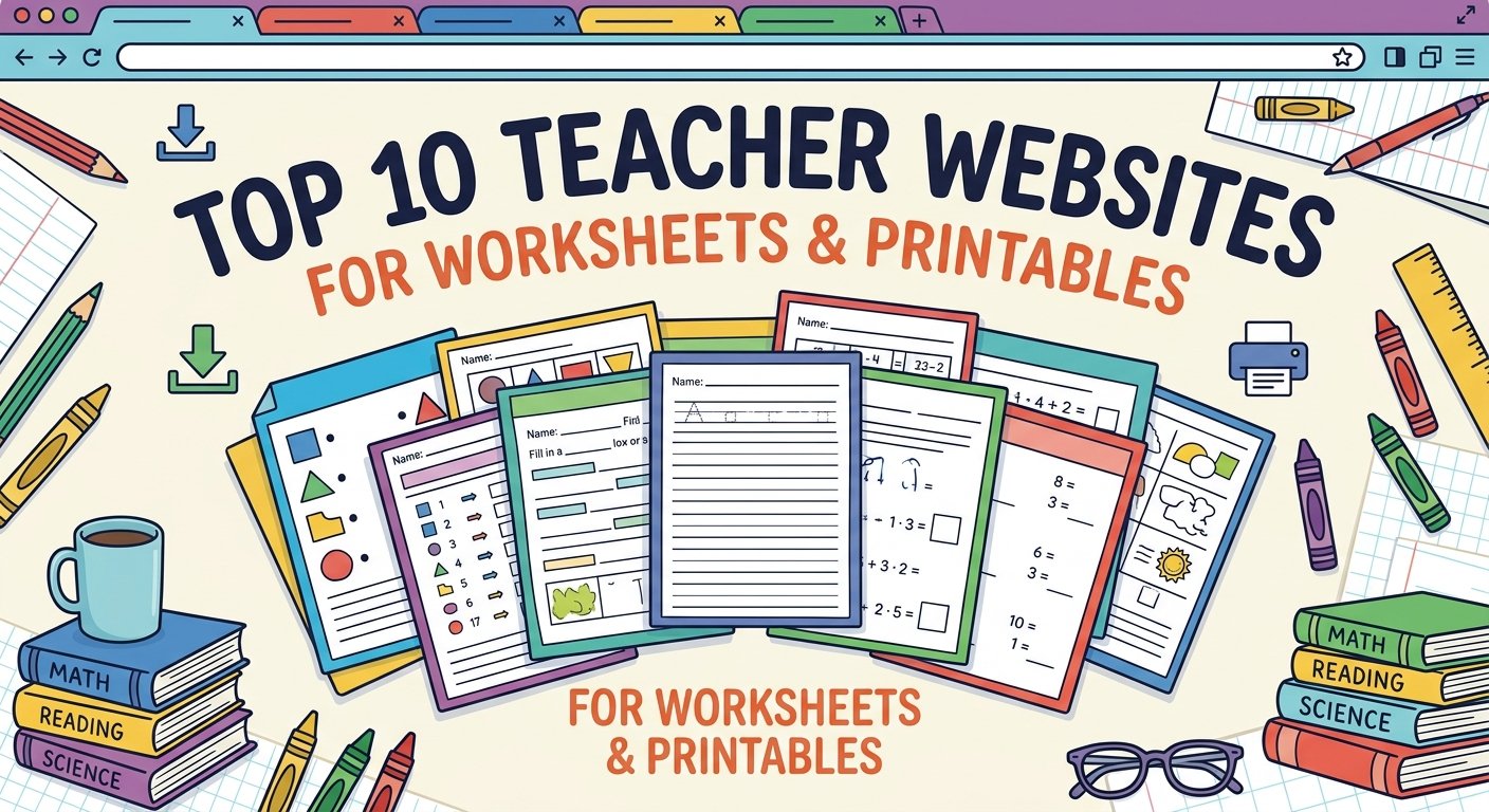 Top 10 Teacher Websites for Activity Printables